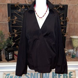 Large DCC Surplice Long Sleeve Blouse